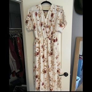 One Loved Babe Floral Midi Dress